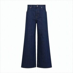 GUCCI Wide-Leg Denim Trousers with High Waist